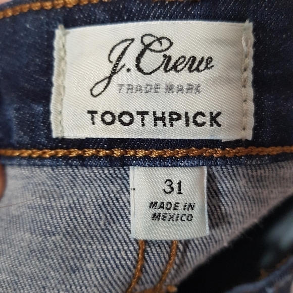 J Crew Toothpick Skinny Blue Jeans - Picture 9 of 13